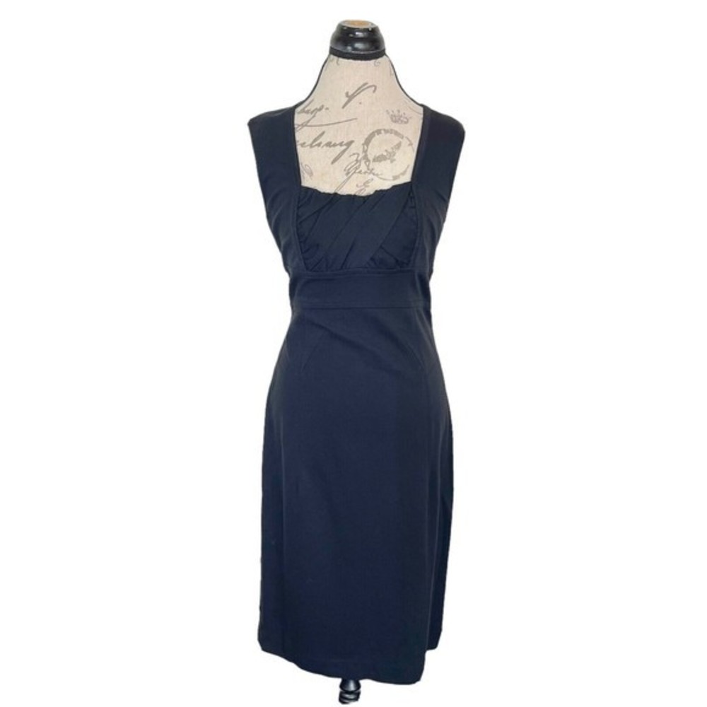 Magaschoni Womens Collection Womens Black Dress Size Medium Sleeveless Ruched